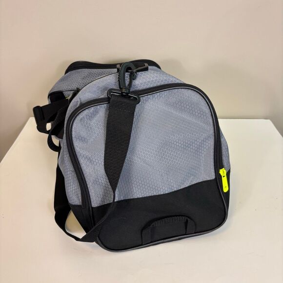 Adidas Grey with Black and Neon Yellow Small Duffle Bag Unisex - Picture 2 of 6